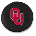 Black Vinyl Fitted Spare Car Tire Cover T17126