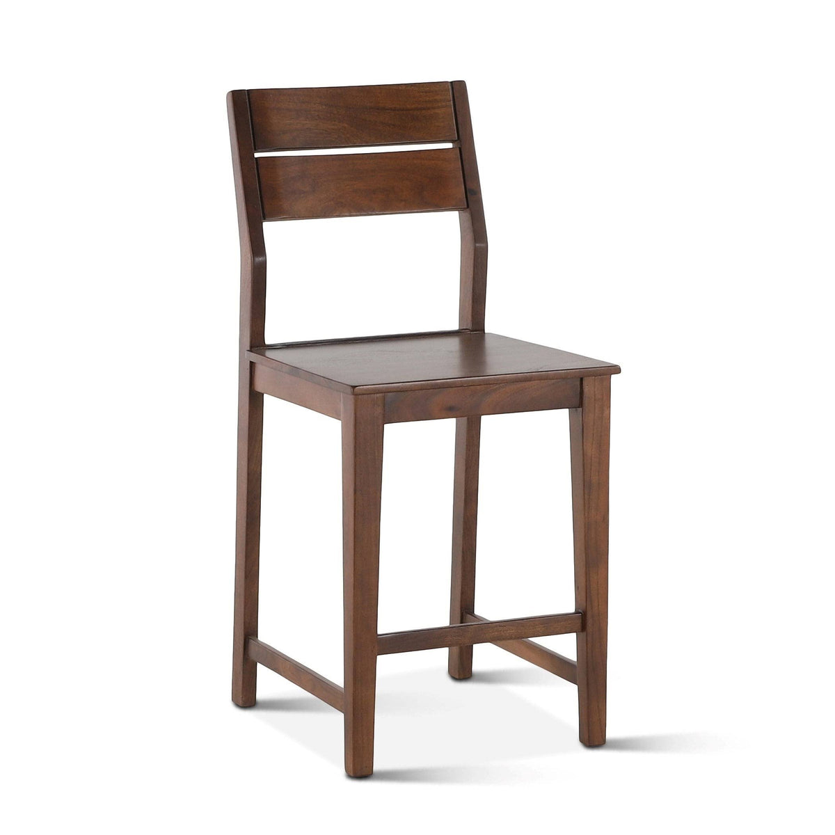 Set of 2 Acacia Wood Counter Chairs E18357