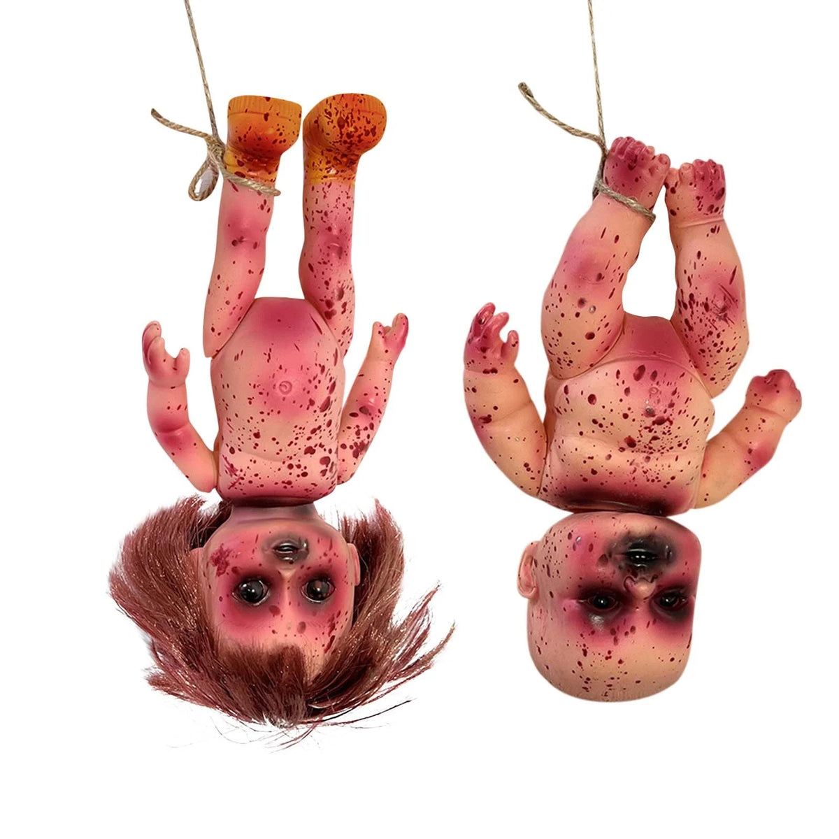 Halloween Hanging Rack Decoration Scary Dolls Hemp Rope H25448