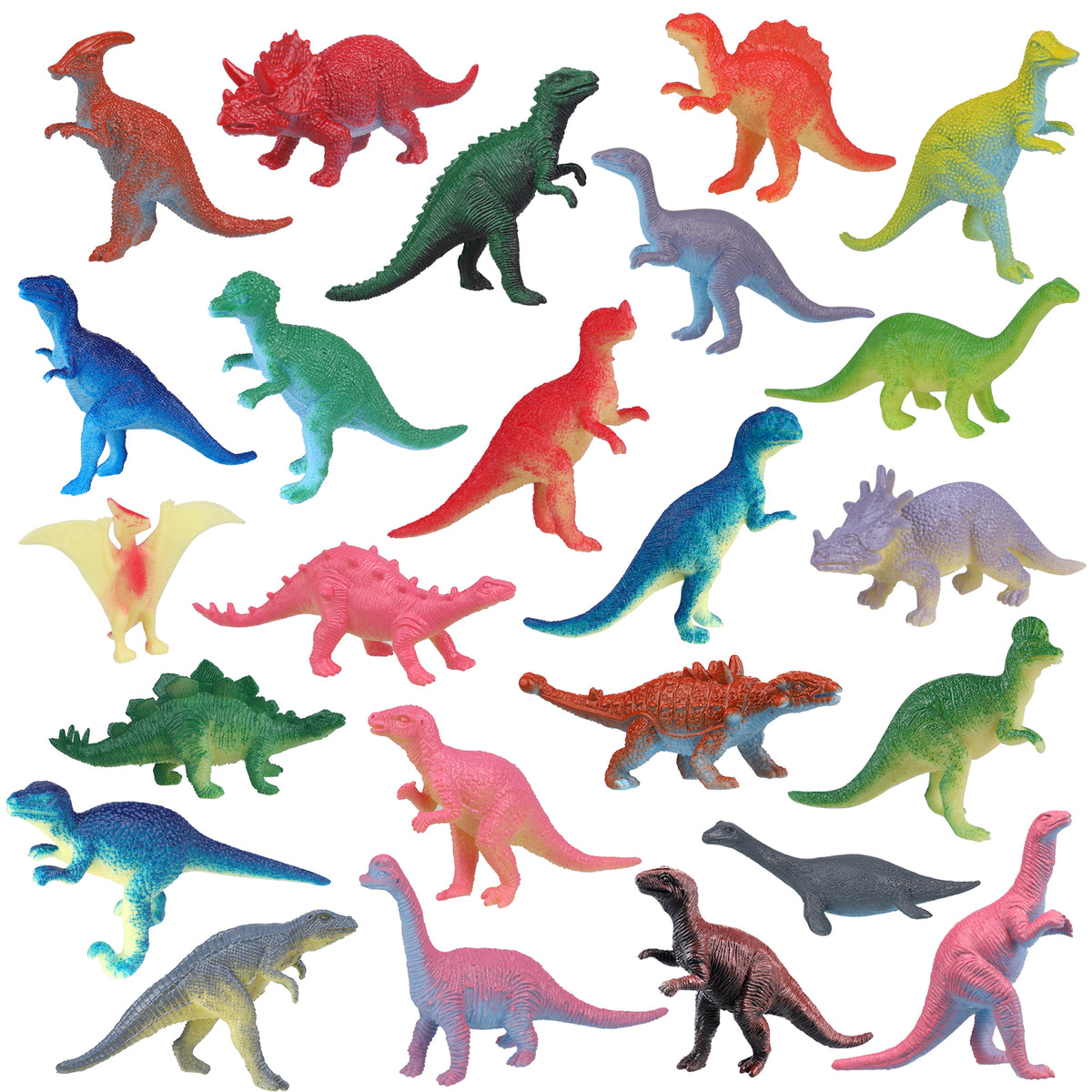 24 Pack Dinosaur Toy Realistic Dino Figure J38668