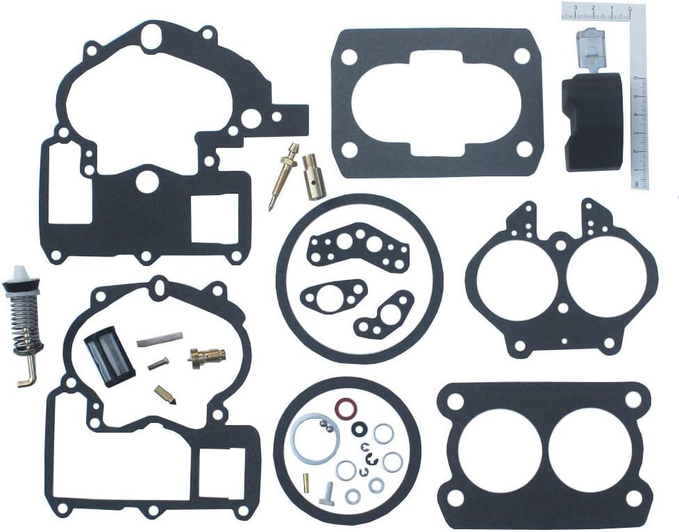 Carburetor Repair Rebuild Kit for 2 Barrel Rochester Carburetor with Float C581