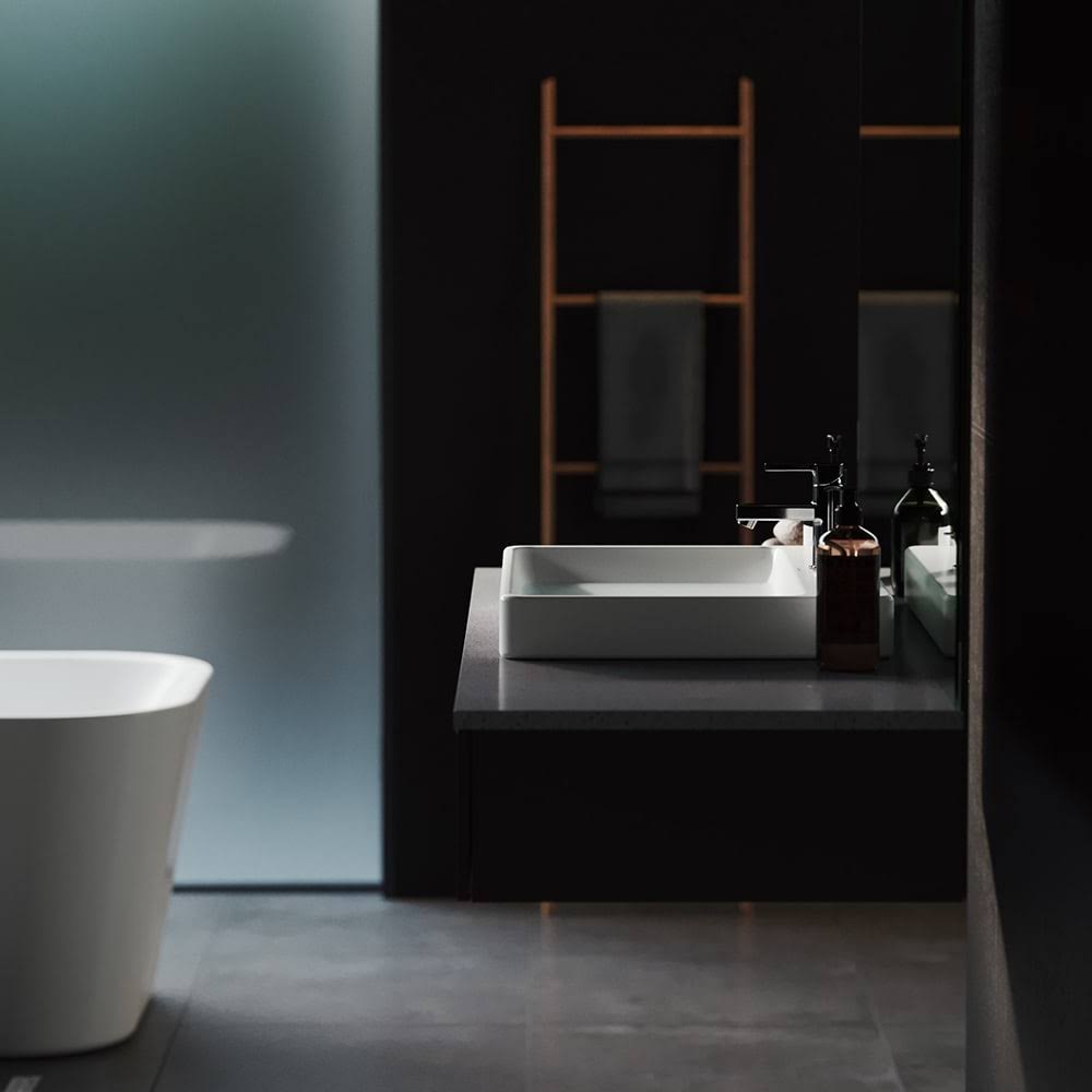 Rectangular Vessel Sink (White) V92654