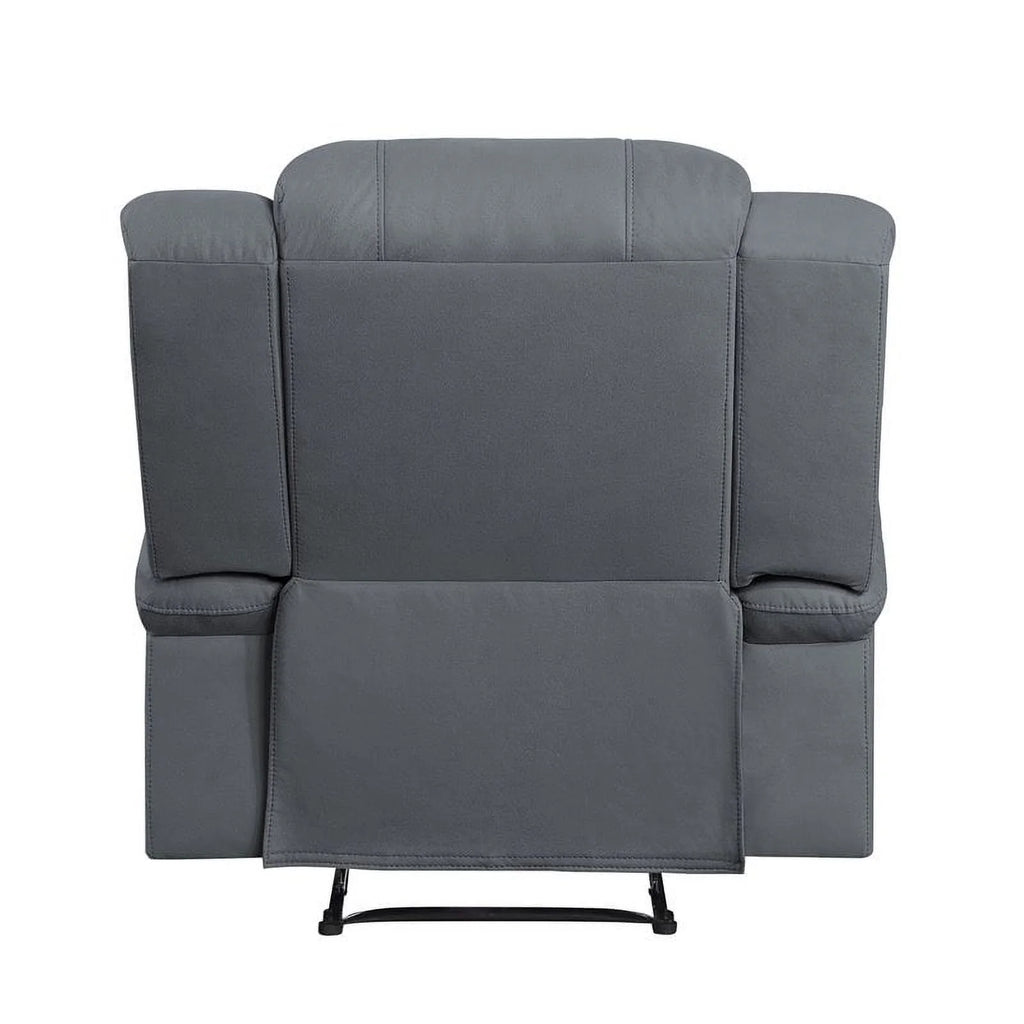 Graphite Blue Microfiber Reclining Chair U46689