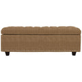 Saddle Fabric Tufted Storage Bench Y252