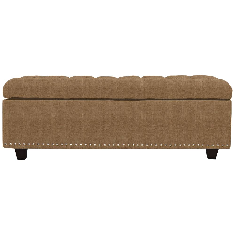 Saddle Fabric Tufted Storage Bench Y252