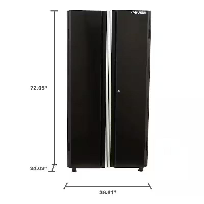 24-Gauge Steel Garage Gear Cabinet in Black Y384791