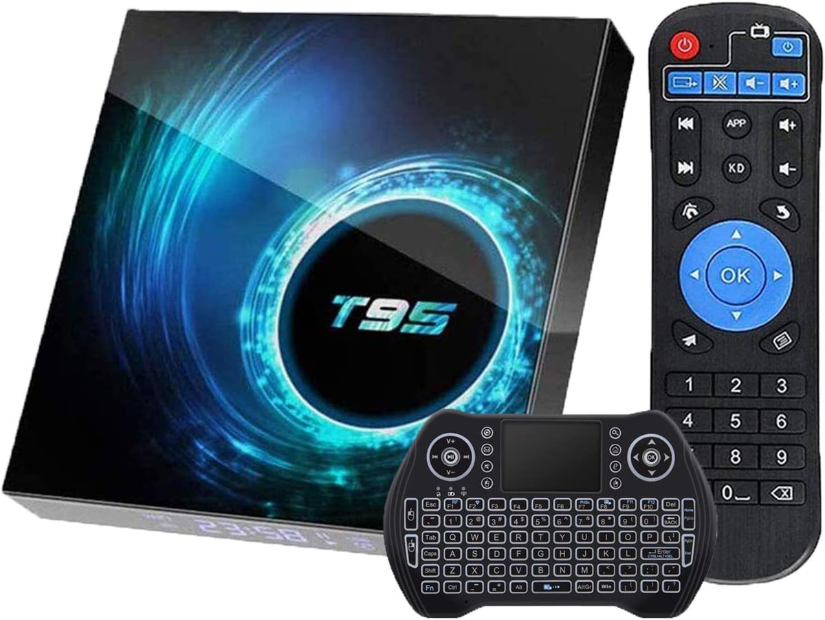 Android 10.0 TV Box 4GB Ram 32GB ROM Quad-Core 4K Ultra HD H.265 Pack of 2 T396