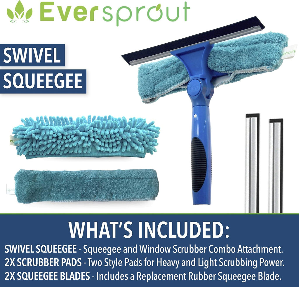 7-to-25 Foot Car Wash Kit with Extension Pole, Scrub Brush, Squeegee, Carwash Mitts, Microfiber Towels L769