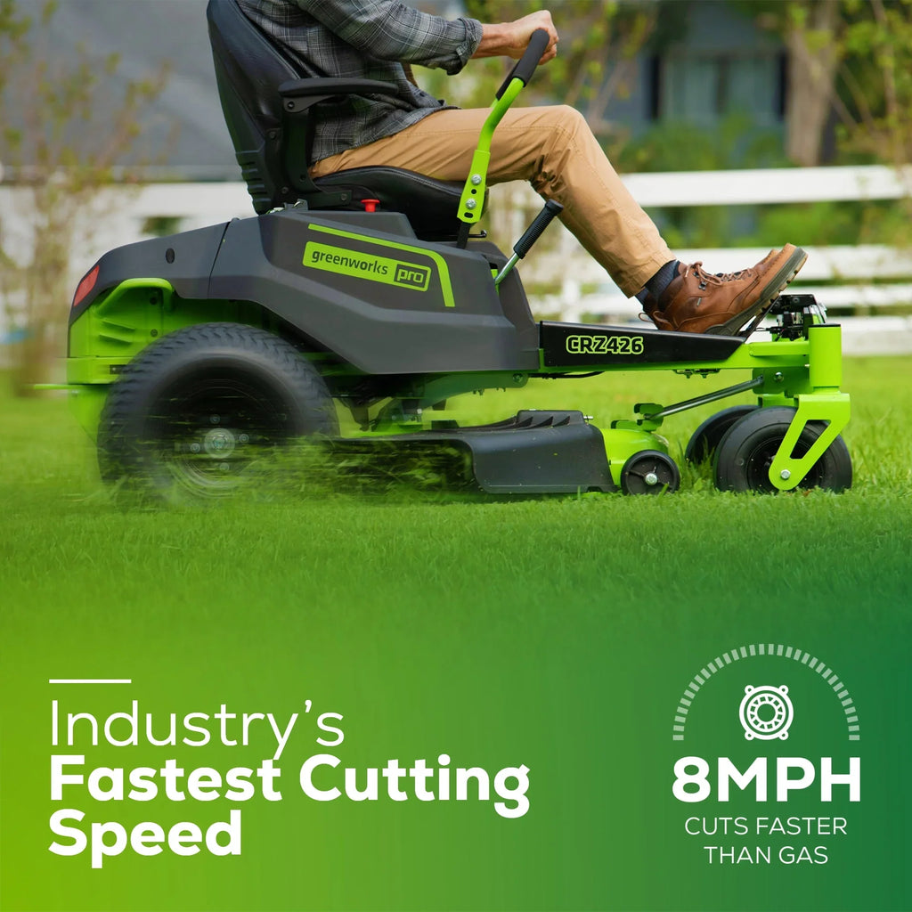 60V 42” Electric Zero Turn Mower with 8 Ah Batteries W2793