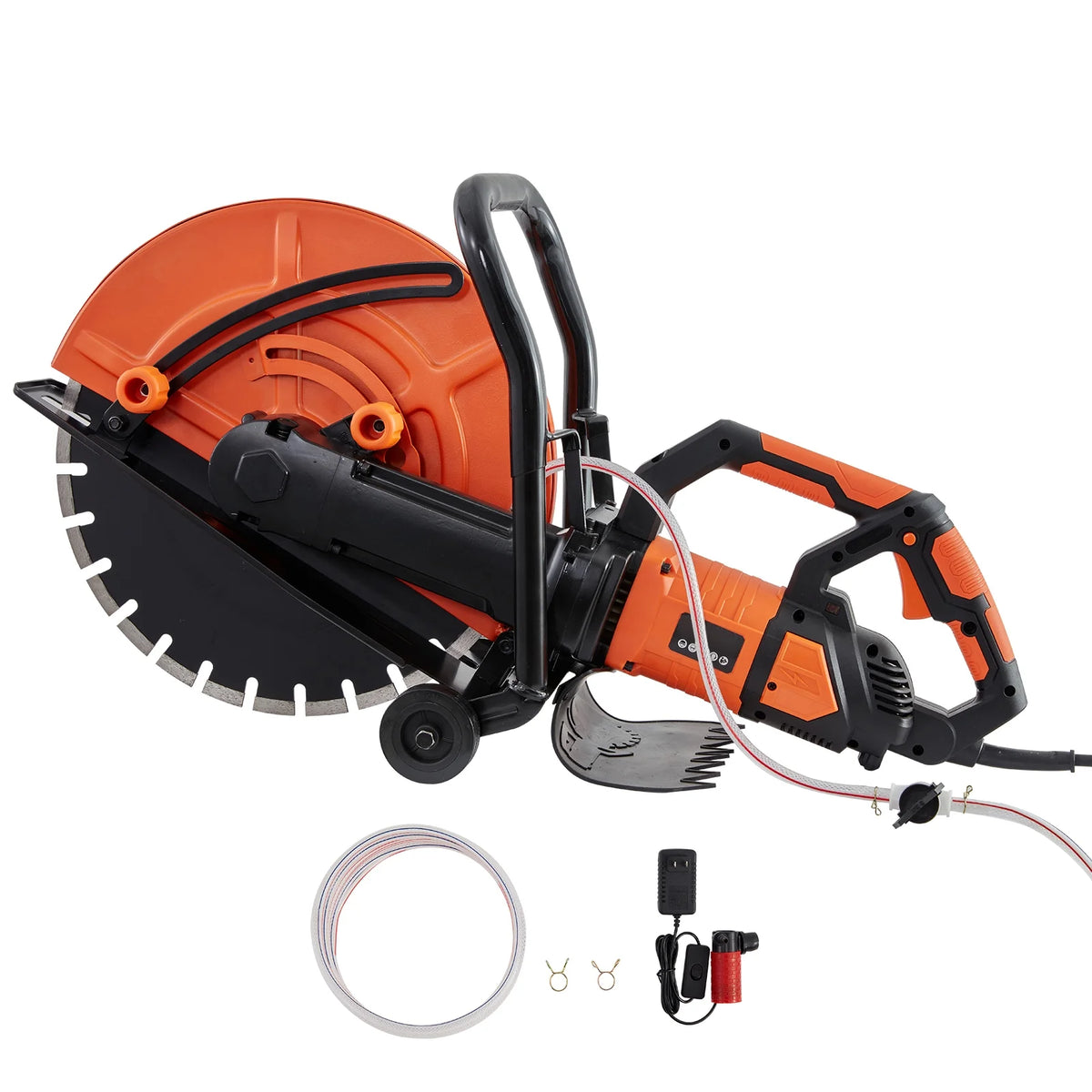 16'' Electric Concrete Saw Wet/Dry Cutter with Water Pump and Blade Z54511