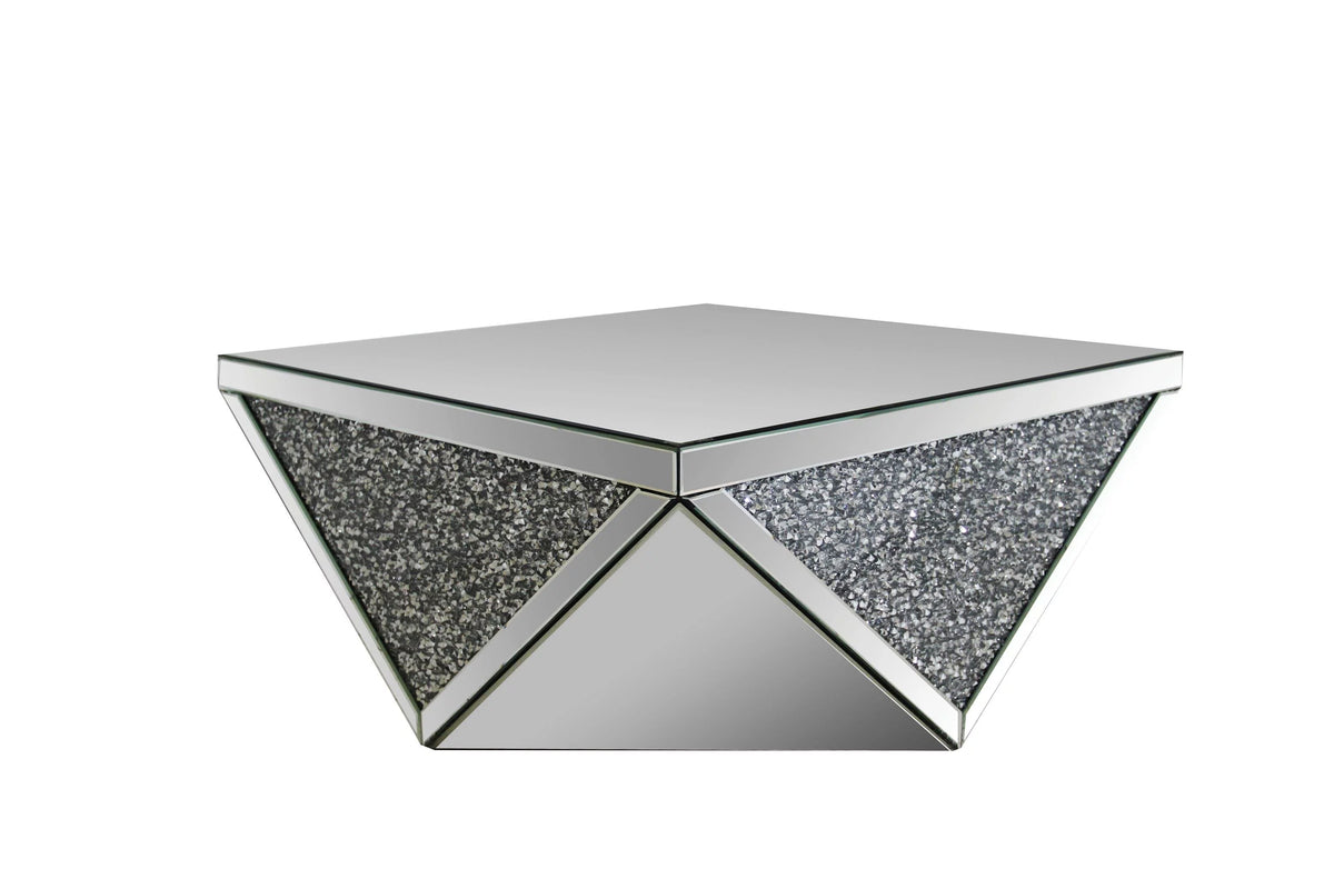 Clear Square Mirrored Coffee Table S921391