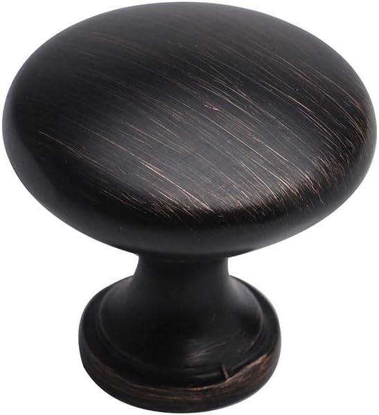 Oval Mushroom Knob 36mm 10 Pack Brushed Satin Nickel P84389