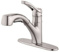 Single-Handle Pull-Out Sprayer Kitchen Faucet in Stainless Steel R872484
