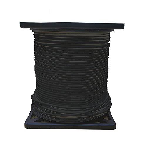 RG6 18AWG Quad Shielded Coaxial Cable, Black, 1000 ft B32584