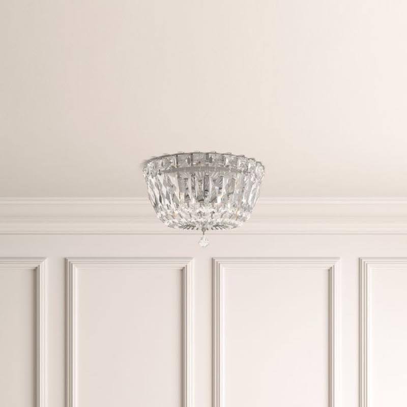 3-Light Crystal Flush Mount B77759