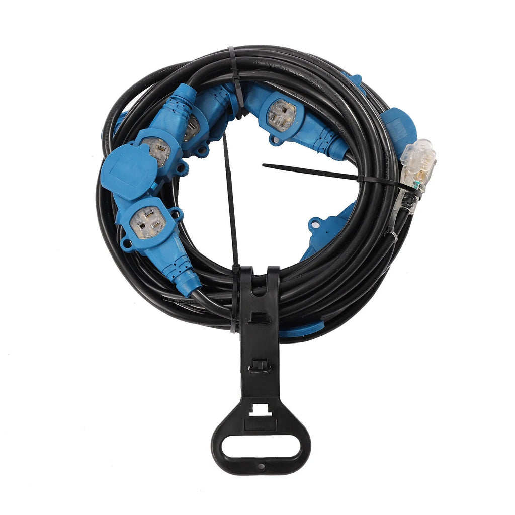 50FT 12 Awg 7 Outlets Extension Cord K78934