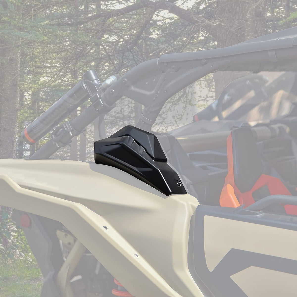 Rear Cage Trim Plastic Cover for Maverick X3, C Pillar Protection Shield Guard Plate, 2PCS B5750