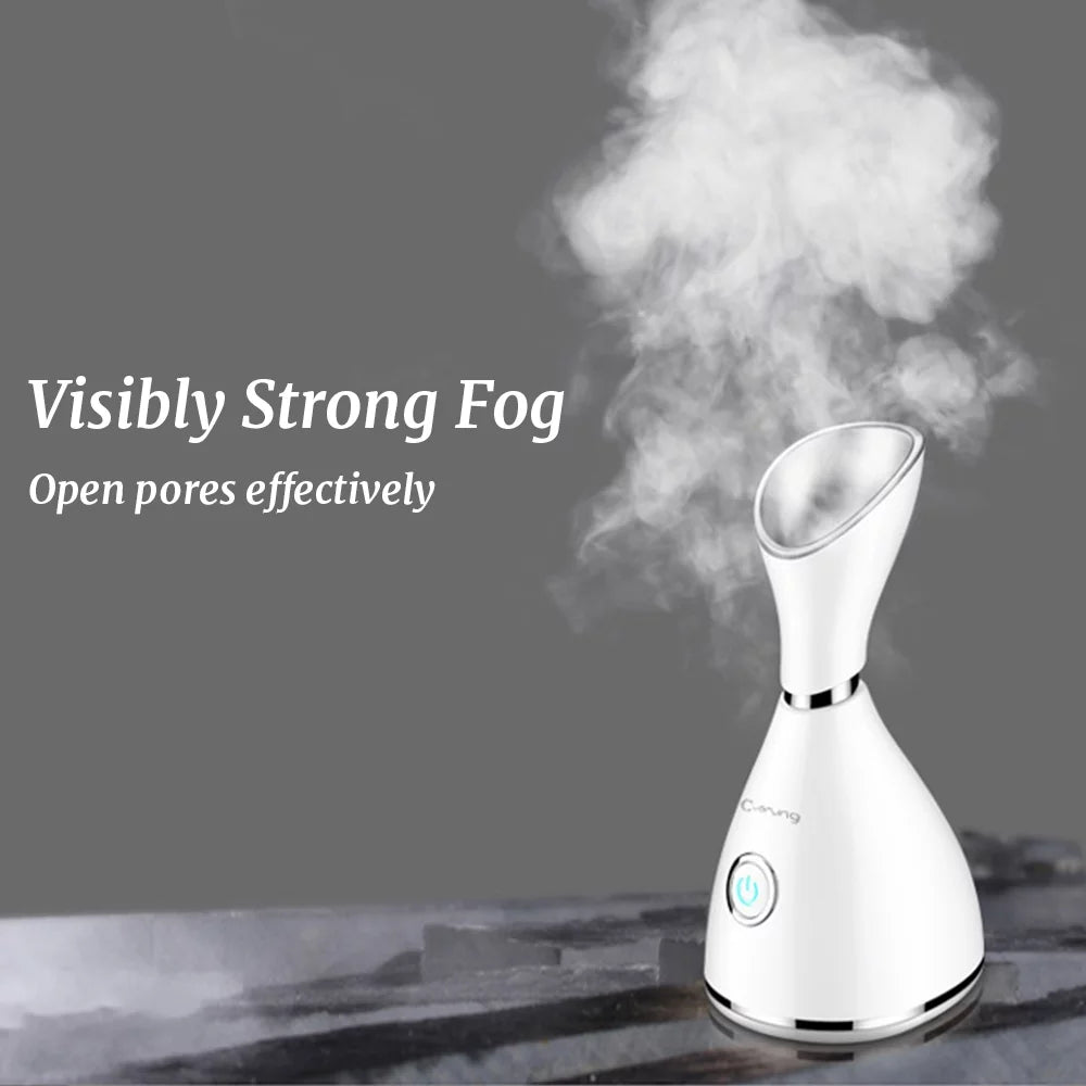 White Touch Switch Warm Cold Mist Facial Steamer Z86388