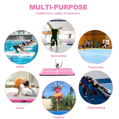Inflatable Air Gymnastics Mat 4/8 inches Thickness with Pump B965421