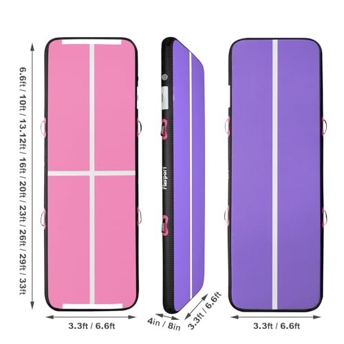 Inflatable Air Gymnastics Mat 4/8 inches Thickness with Pump B965421