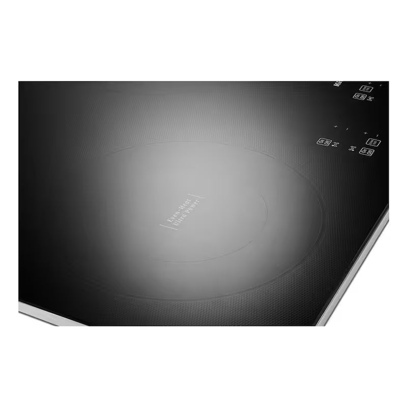 Black Stainless Steel Electric Cooktop with 5 Elements D943