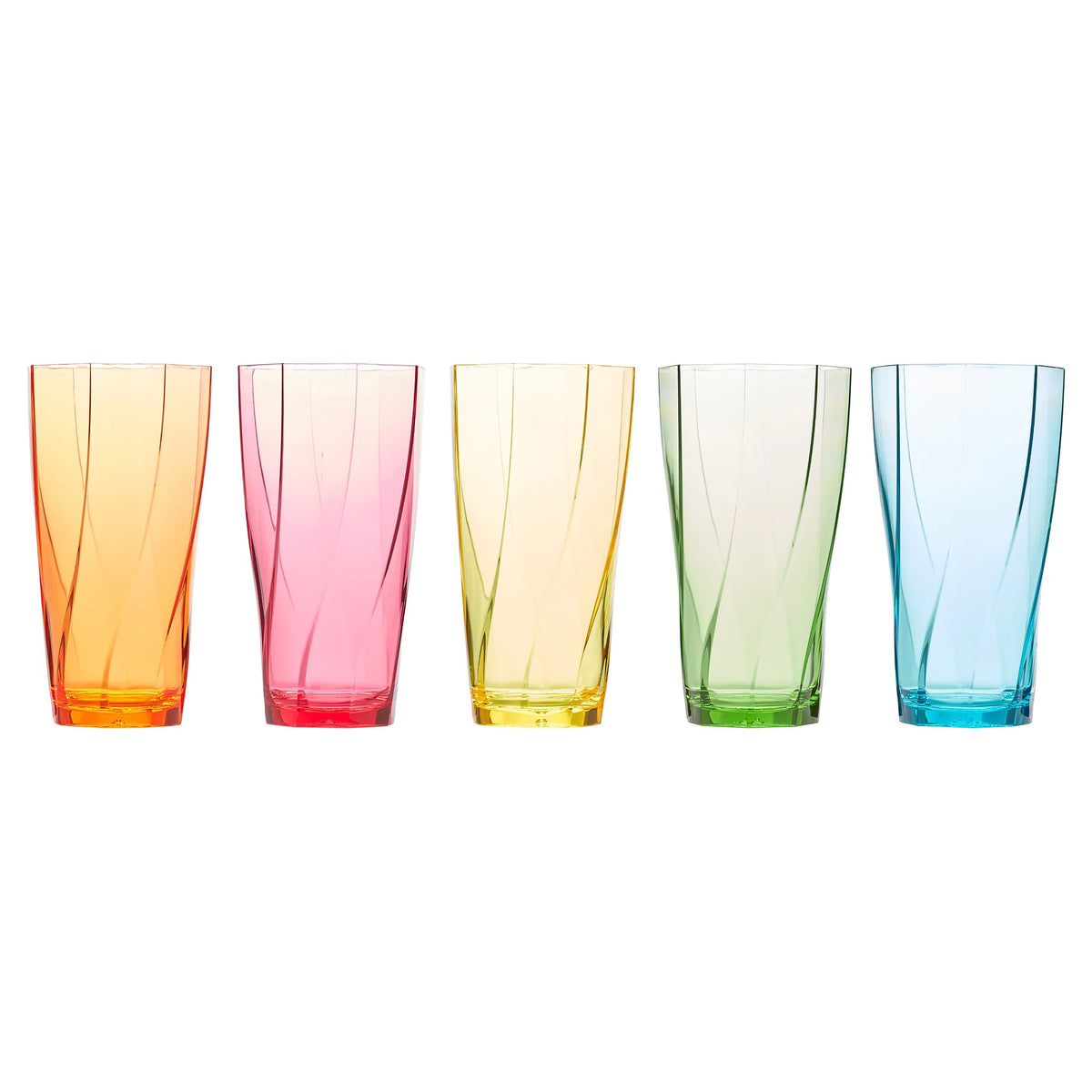24-Ounce Assorted Plastic Tumblers, Set of 10 Cups X8965