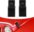 Black Steel Hood Latches for Jeep Wrangler JK JL (Black 1 Pair) F255