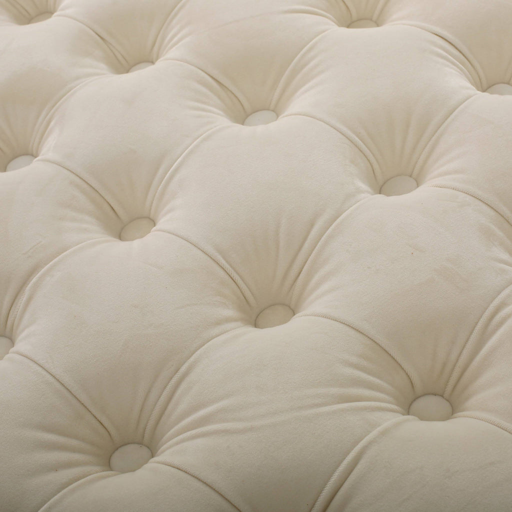 Grey Velvet Ottoman R52014