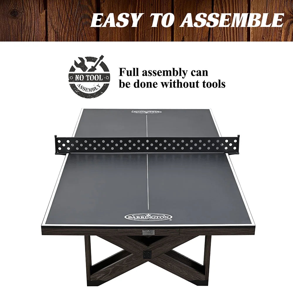 9-ft Table Tennis Table with Metal Net F4816