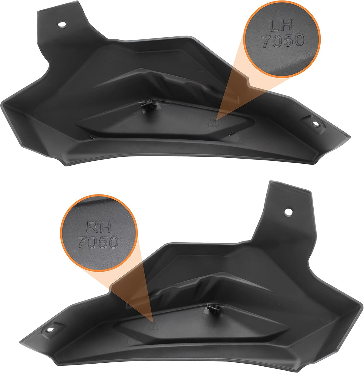 Rear Cage Trim Plastic Cover for Maverick X3, C Pillar Protection Shield Guard Plate, 2PCS B5750