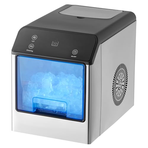 33lbs/24H Pebble Ice Maker with Ice Scoop & Drip Tray C178
