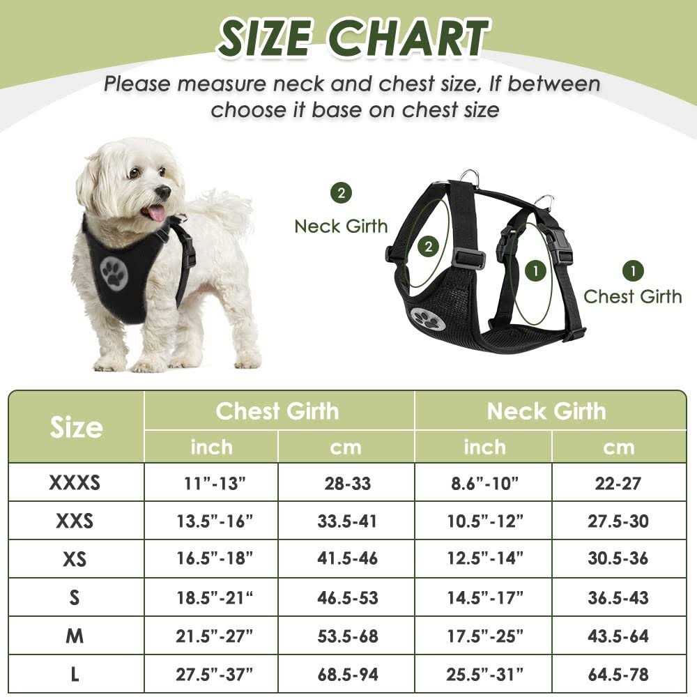 Dog Car Harness Seat Belt Set Adjustable Mesh Breathable G63126