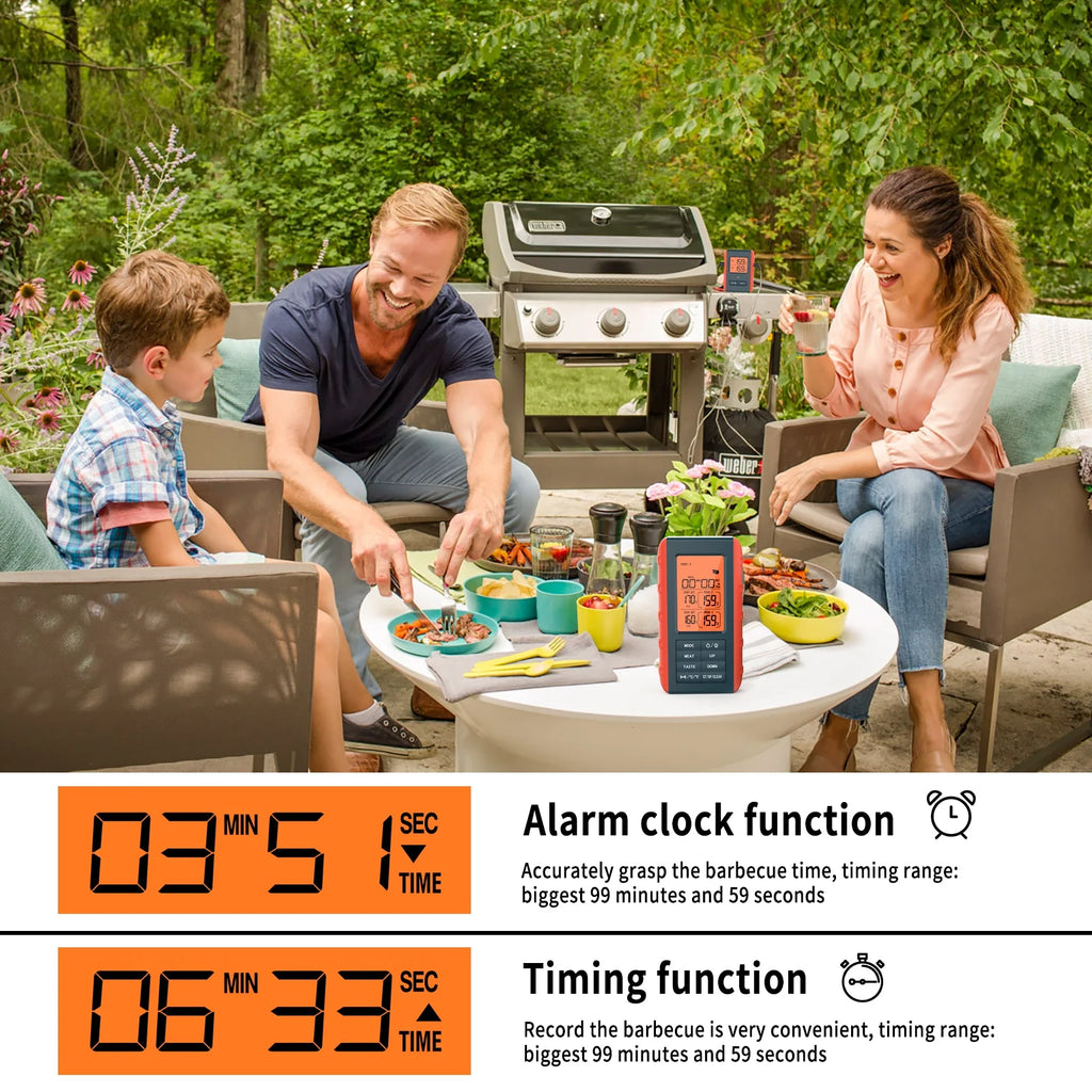 Wireless Digital Meat Thermometer with 2 Probes P3381