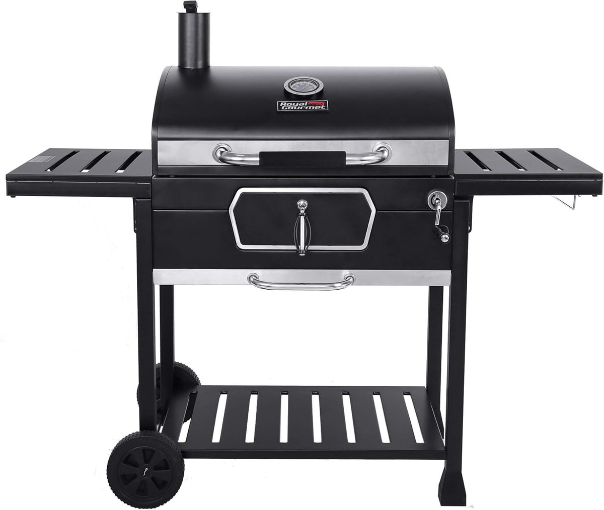 30-Inch Charcoal Grill BBQ Smoker Black Z6401