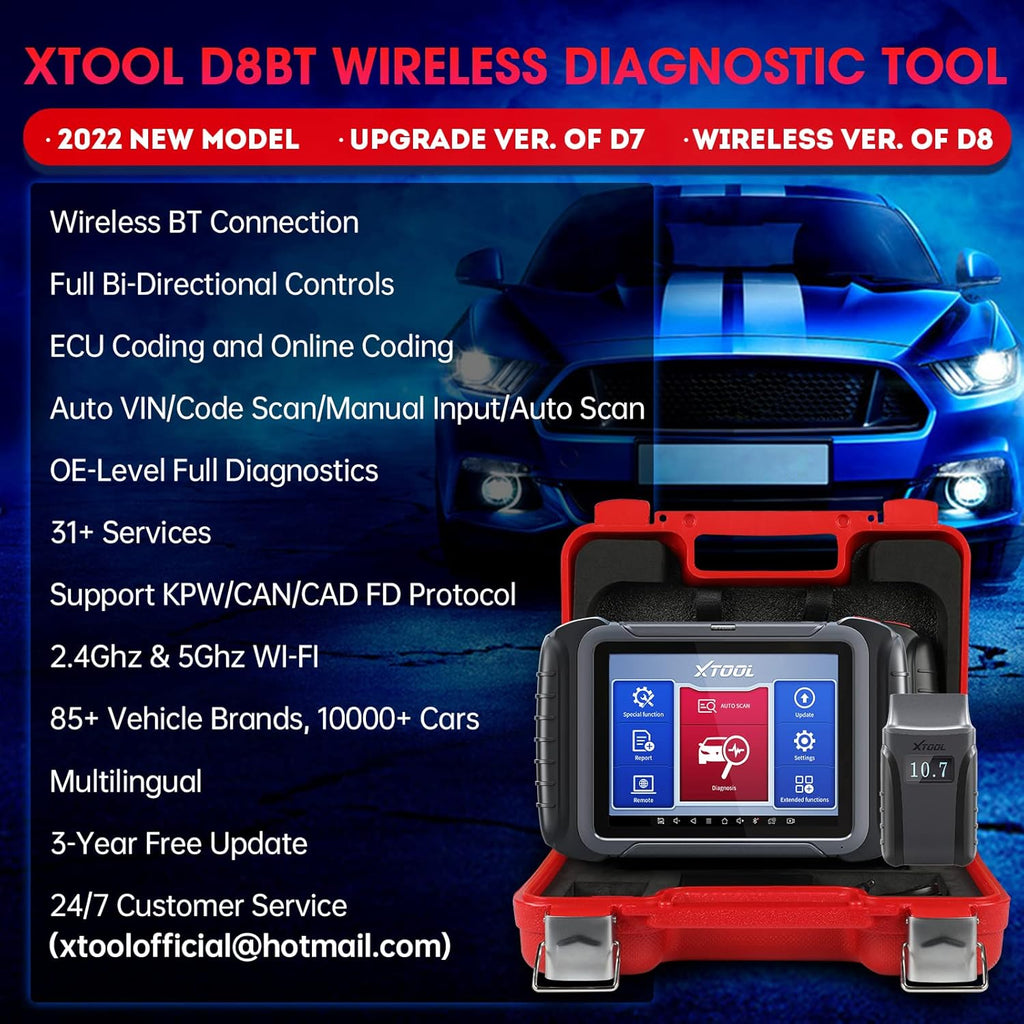 Wireless Automotive Scan Tool with ECU Coding, Full System Diagnostics M1865