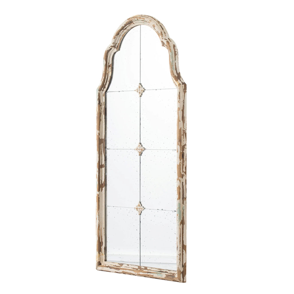 Antique Wooden Framed Wall Mirror I230197