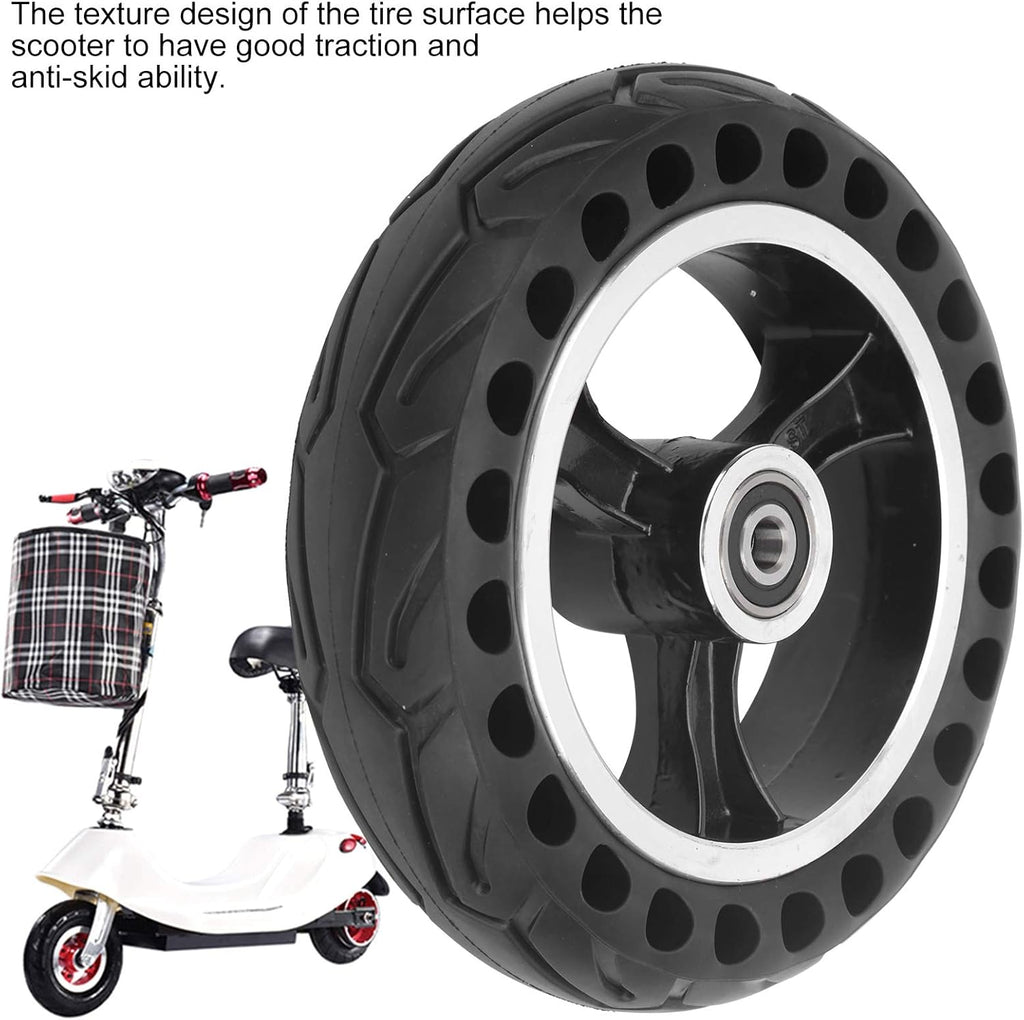 200x50 Solid Rubber Wheel with 8-inch Hub, Pack of 2 X358