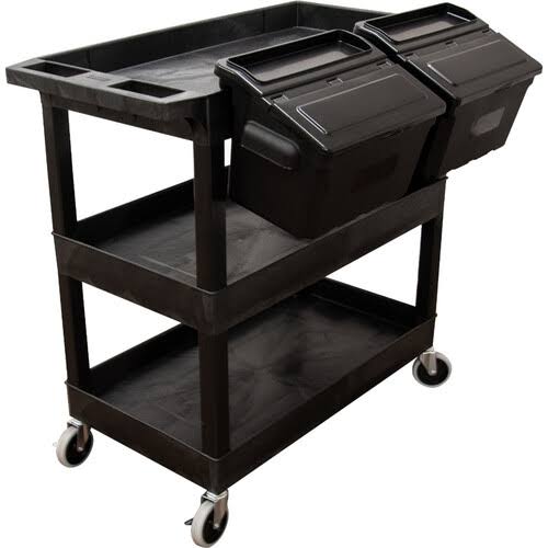 3-Shelf Tub Cart with Outrigger H714