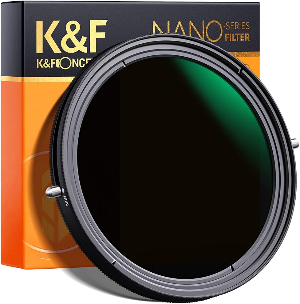 58mm Variable Fader ND2-ND32 ND Filter and CPL Circular Polarizing Filter 2 in 1, Pack of 2 K4607