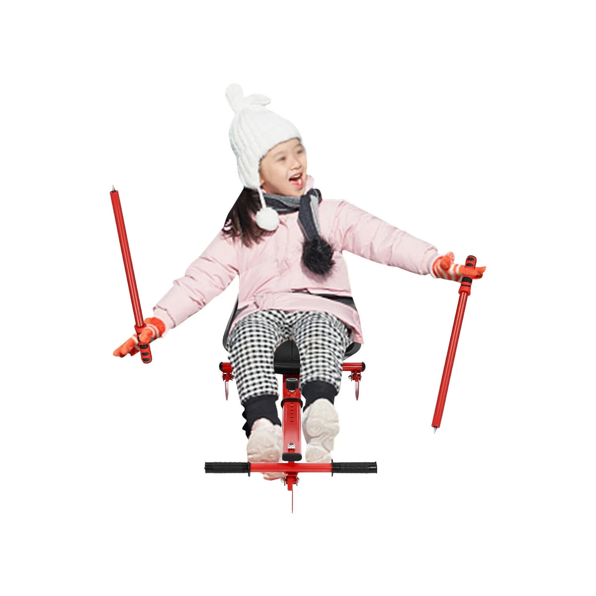 Kids Snow Racer Sled Ski Slider Board G75401