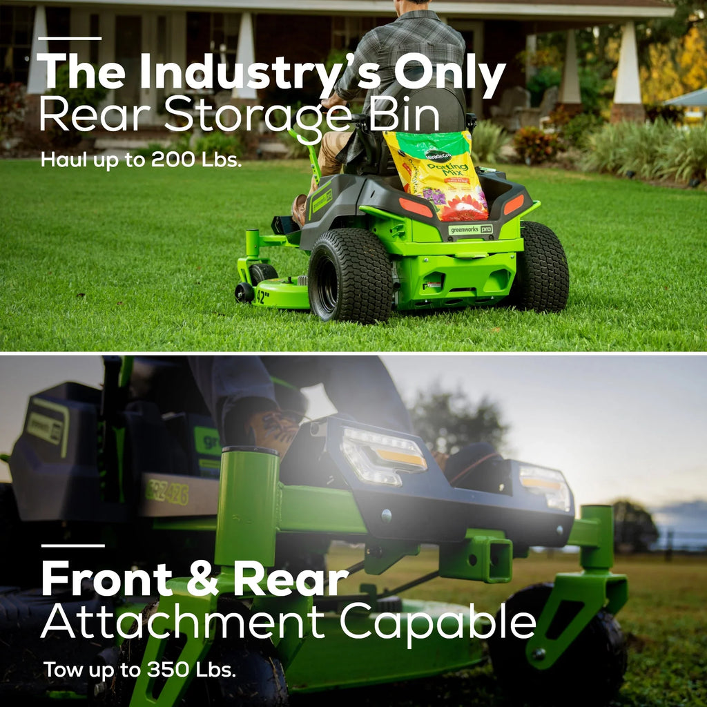 60V 42” Electric Zero Turn Mower with 8 Ah Batteries W2793