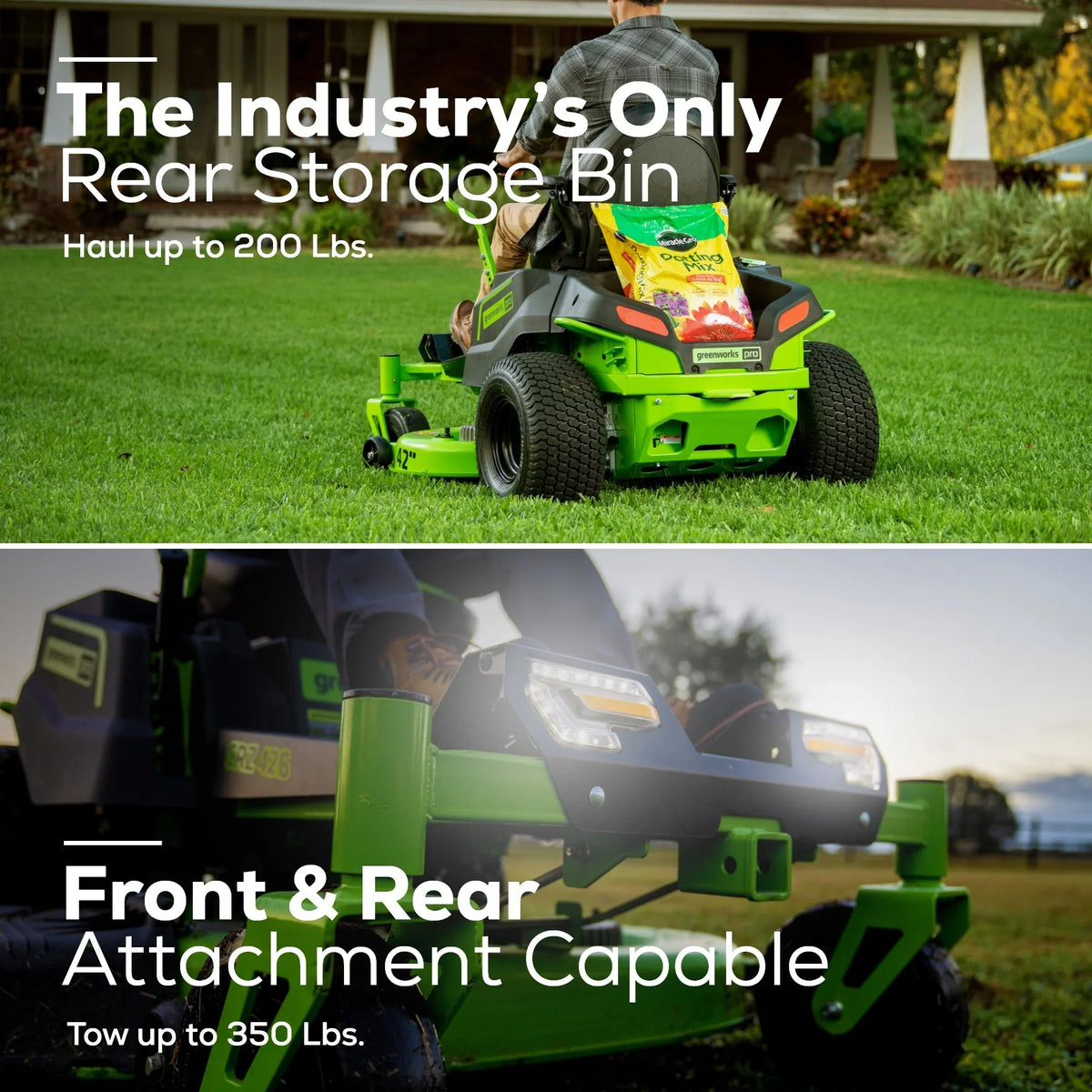 60V 42” Electric Zero Turn Mower with 8 Ah Batteries W2793