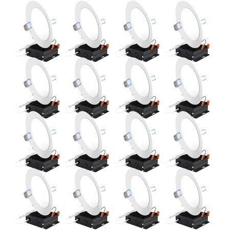 16 Pack 6-Inch Slim Recessed Retrofit Dimmable LED Light 14W 2700K Soft White Y49690