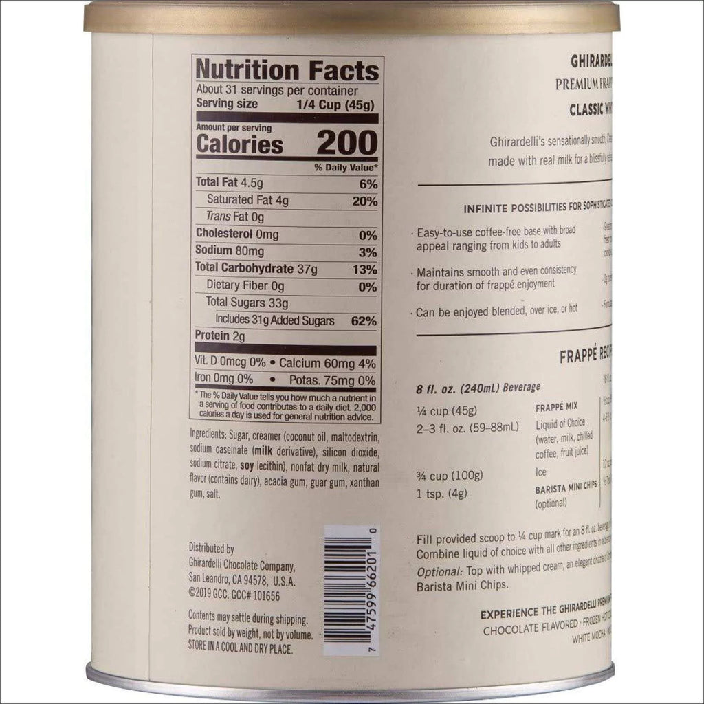 Classic White Beverage Mix 50 oz N3010