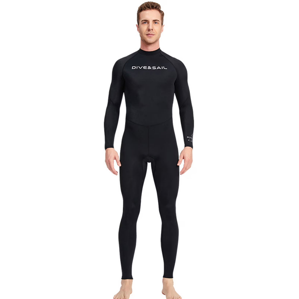 Men One Piece Swimsuit Long Sleeve Surf Suit K6435