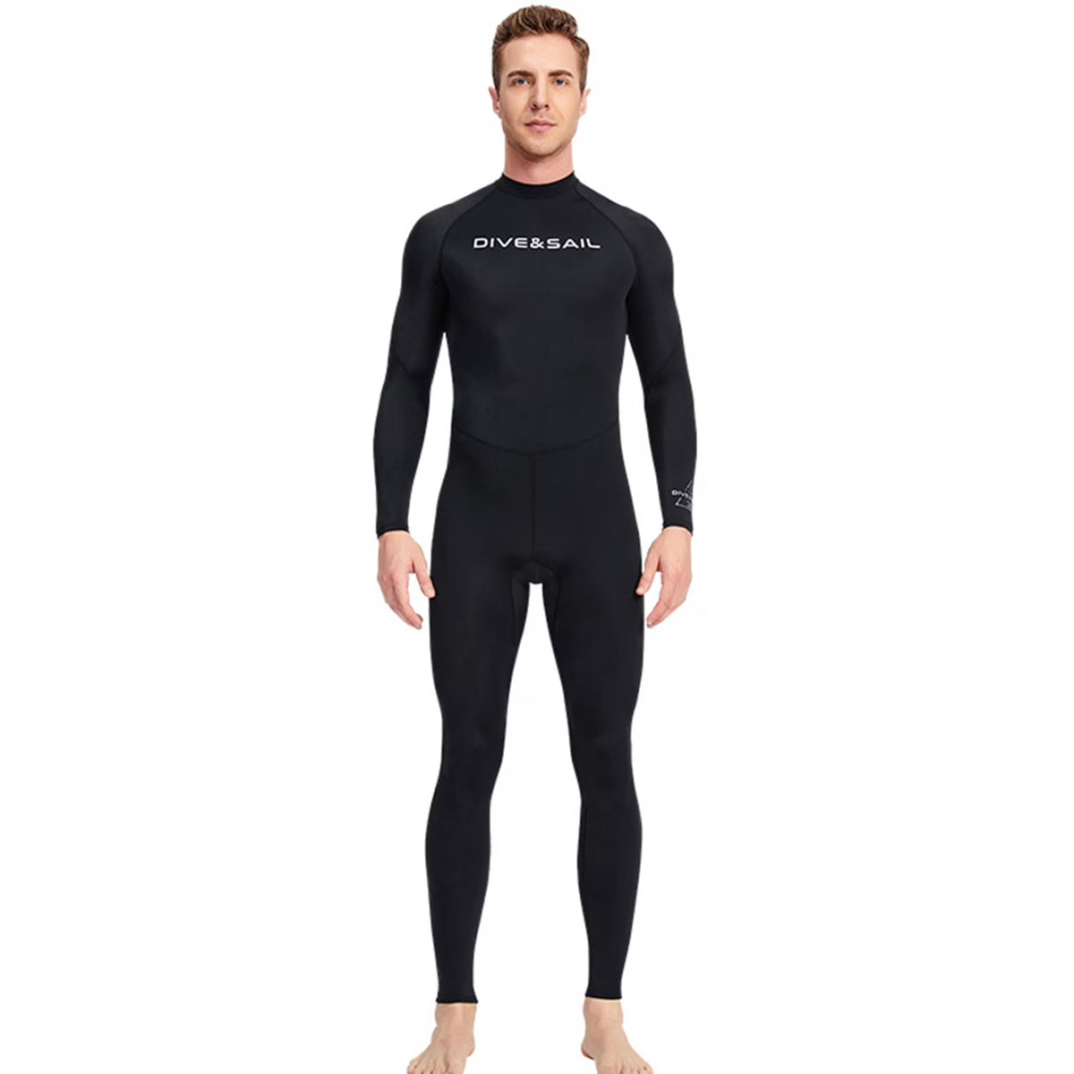 Men One Piece Swimsuit Long Sleeve Surf Suit K6435