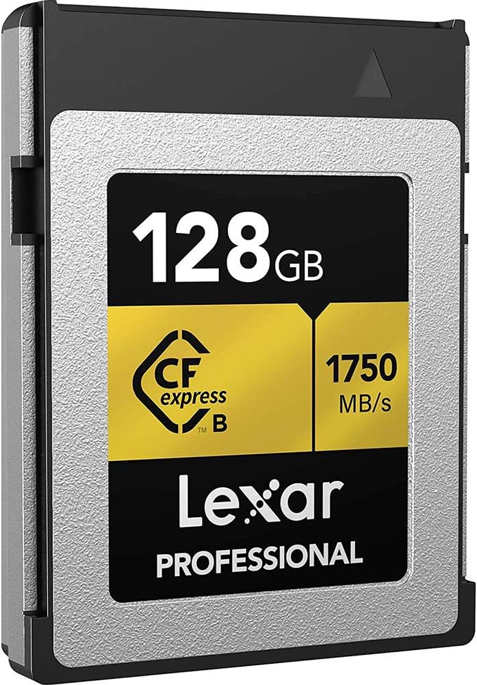 128GB CFexpress Type B Memory Card Bundle with USB 3.1 Reader and Microfiber Cleaning Cloth V8759