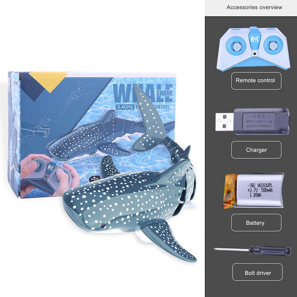 Remote Control Whale Toy Propeller Driven Three-speed M565