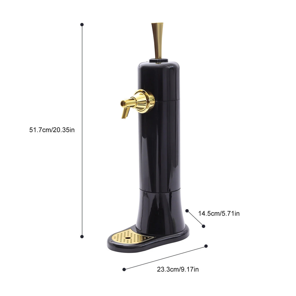 Black Beer Dispenser for Canned Bottled Beer U303