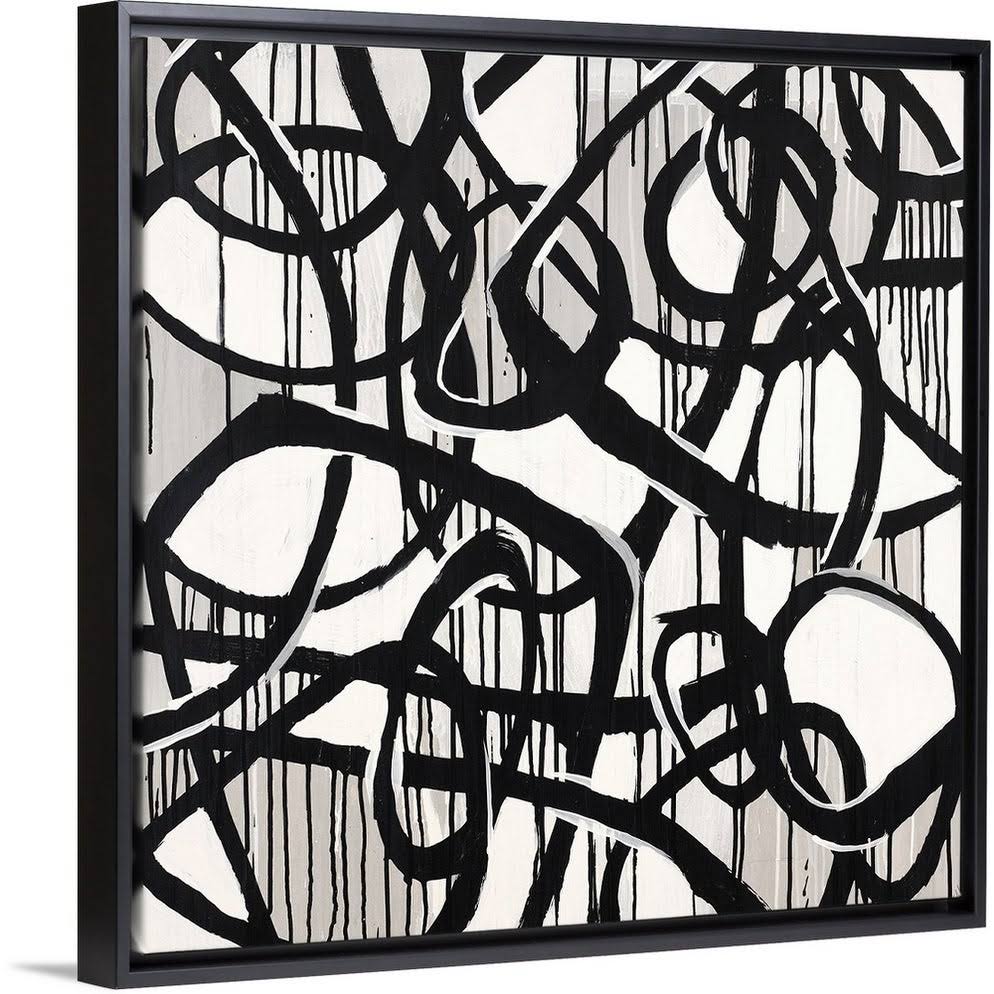 Black Float Frame Canvas Art - 24 x 24 Q80261